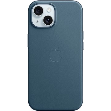 E-shop Apple iPhone 15 FineWoven-Stoff Handyhülle mit MagSafe pazifikblau