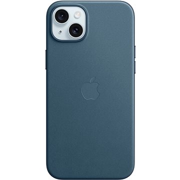 E-shop Apple iPhone 15 Plus in FineWoven mit MagSafe pazifikblau