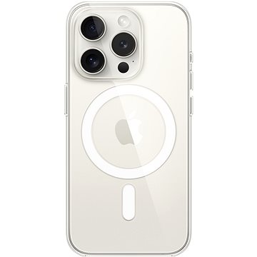 E-shop Apple iPhone 15 Pro transparent Handyhülle mit MagSafe