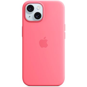 E-shop Apple iPhone 15 Silikonhülle mit MagSafe rosa