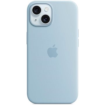 E-shop Apple iPhone 15 Silikonhülle mit MagSafe hellblau