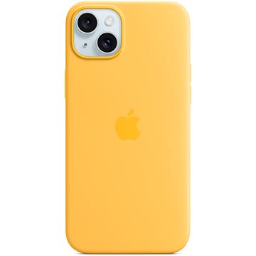 E-shop Apple iPhone 15 Plus Silikonhülle mit MagSafe Strahlengelb