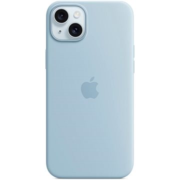 E-shop Apple iPhone 15 Plus Silikonhülle mit MagSafe hellblau
