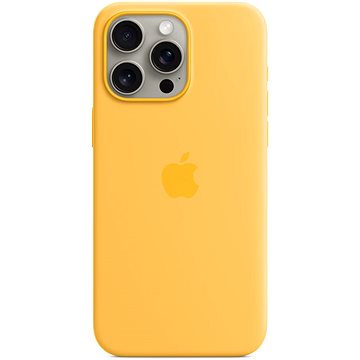 E-shop Apple iPhone 15 Pro Max Silikonhülle mit MagSafe raygelb