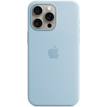 E-shop Apple iPhone 15 Pro Max Silikonhülle mit MagSafe hellblau