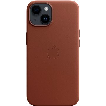 E-shop Apple iPhone 14 Ledercase mit MagSafe - brick brown