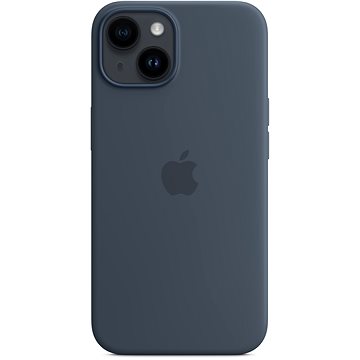 E-shop Apple iPhone 14 Silikonhülle mit MagSafe - storm blue