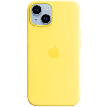 E-shop Apple iPhone 14 Silikonhülle mit MagSafe kanariengelb