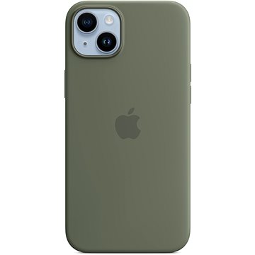 E-shop Apple iPhone 14 Plus Silikonhülle mit MagSafe oliv