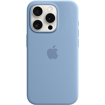 E-shop Apple iPhone 15 Pro Silikonhülle mit MagSafe eisblau