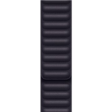 Apple Watch 45mm inkoustově fialový kožený tah – S/M