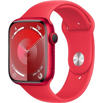 E-shop Apple Watch Series 9 45mm Cellular Aluminiumgehäuse PRODUCT(RED) mit Sportarmband PRODUCT(RED) - M/L