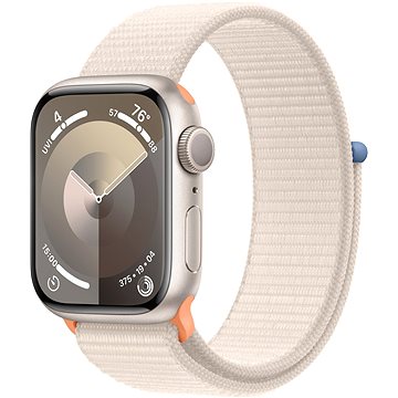 E-shop Apple Watch Series 9 41mm Aluminiumgehäuse Polarstern mit Sport Loop Polarstern