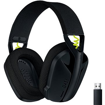 E-shop Logitech G435 LIGHTSPEED Wless Gaming Headset schwarz