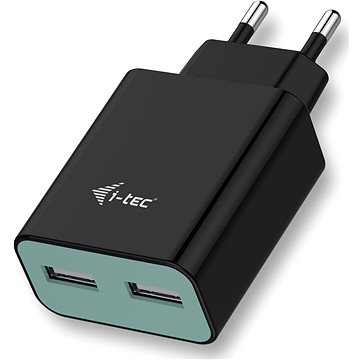 E-shop i-TEC USB-Ladegerät 2 Port 2.4A Black