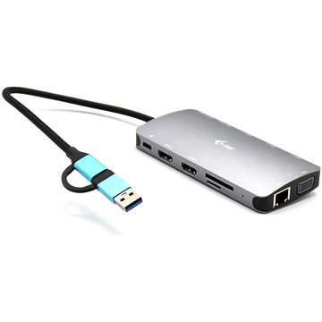 E-shop i-tec USB 3.0 USB-C/TB3 3x Display Metall Nano Dock mit LAN, PD 100 W
