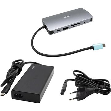 E-shop i-tec USB-C Metal Nano Dock HDMI/VGA mit LAN, Power Delivery 65W + 77W Netzteil