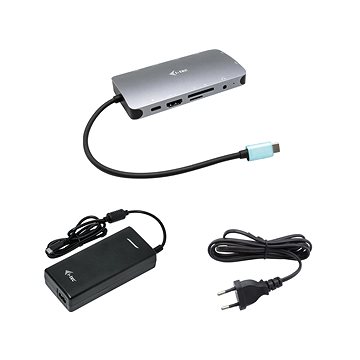 E-shop i-tec USB-C Metal Nano Dock HDMI/VGA mit LAN, Power Delivery 100W + 112W Netzteil