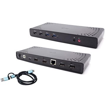 E-shop i-tec USB 3.0/USB-C/Thunderbolt, 2x HDMI Docking Station, PD 85W