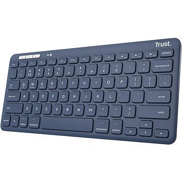 E-shop Trust LYRA Compact Wireless Keyboard - US, blau