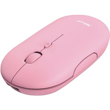 E-shop TRUST Puck Wireless Mouse - pink