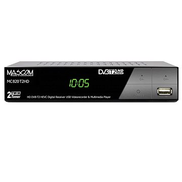 Mascom MC820 T2 HD Twin tuner H.265 HEVC