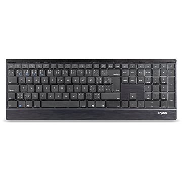 Rapoo E9500M multimode klávesnice, černá - CZ/SK