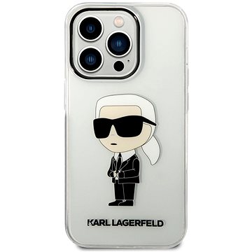 E-shop Karl Lagerfeld IML Ikonik NFT Back Cover für iPhone 14 Pro - Transparent