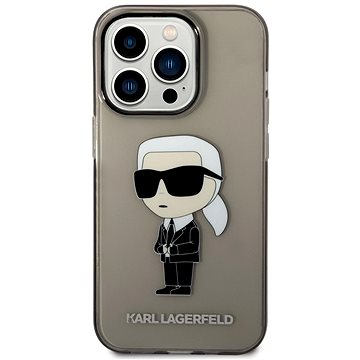 E-shop Karl Lagerfeld IML Ikonik NFT Back Cover für iPhone 14 Pro - Schwarz