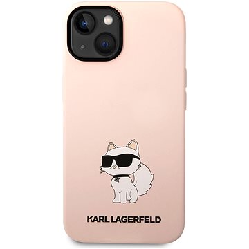 E-shop Karl Lagerfeld Liquid Silicone Choupette NFT Back Cover für iPhone 14 Plus - Rosa