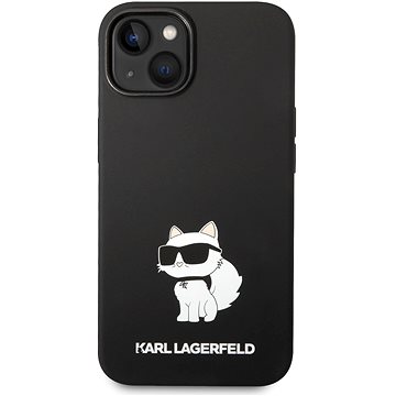 E-shop Karl Lagerfeld Liquid Silicone Choupette NFT Back Cover für iPhone 14 Plus - Schwarz