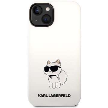E-shop Karl Lagerfeld Liquid Silicone Choupette NFT Back Cover für iPhone 14 Plus - Weiß