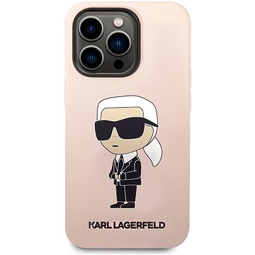 E-shop Karl Lagerfeld Liquid Silicone Ikonik NFT Back Cover für iPhone 14 Pro Max - Pink