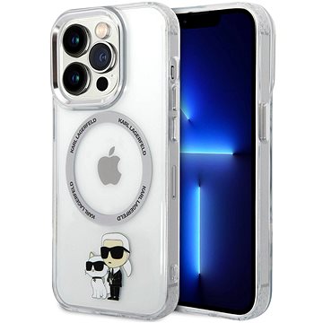 E-shop Karl Lagerfeld IML Karl and Choupette NFT MagSafe Back Cover für iPhone 15 Pro Max transparent