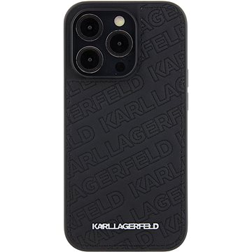 E-shop Karl Lagerfeld PU Quilted Pattern Back Cover für iPhone 15 Pro schwarz