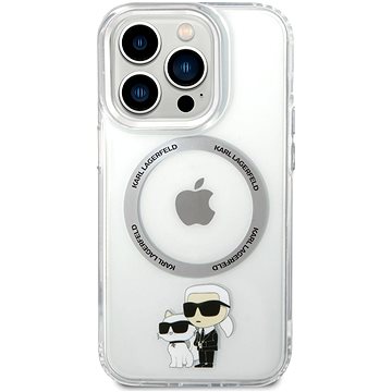 E-shop Karl Lagerfeld IML Karl and Choupette NFT MagSafe Back Cover für iPhone 14 Pro Transparent