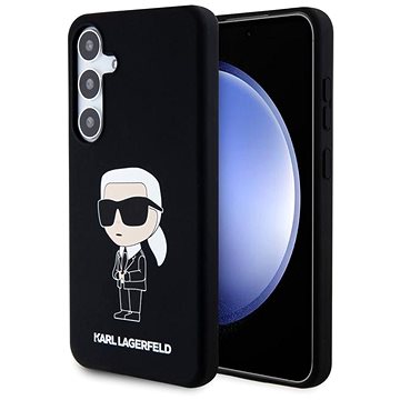 E-shop Karl Lagerfeld Liquid Silicone Ikonik NFT Back Cover für Samsung Galaxy S24+ Schwarz
