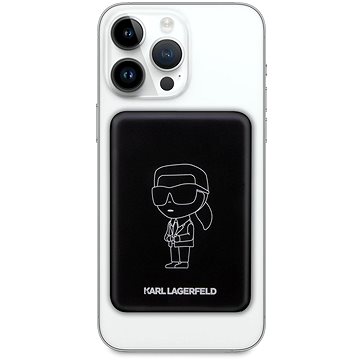E-shop Karl Lagerfeld Ikonik NFT MagSafe 3000mAh Black
