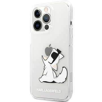 Karl Lagerfeld PC/TPU Choupette Eat Kryt pro Apple iPhone 13 Pro Transparent