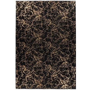 Kusový koberec Bijou 225 Černá / Zlatá 80 x 150 cm