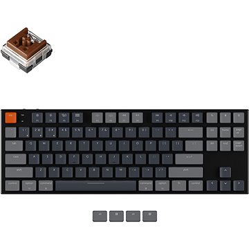 Keychron K1SE TKL Ultra-Slim Low Profile Hot-Swappable Optical Brown Switch - US
