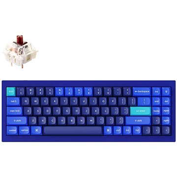 E-shop Keychron QMK Q7 70% Gateron G Pro Hot-Swappable Brown Switch Mechanical, Blue - US
