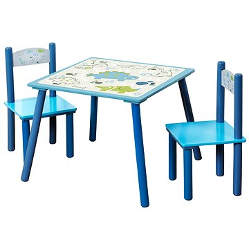 Kesper Sada dětský stolek se dvěmi židlemi modrý