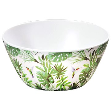 E-shop Kesper Schüssel, Tropische Blätter-Muster, für Früchte und Salate, Durchmesser 15 cm, Höhe 7 cm