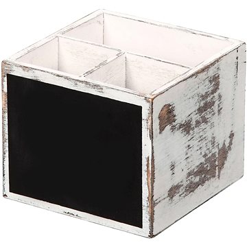 Kesper Zásobník na příbory 12 × 10 cm, bílý