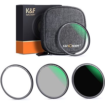 E-shop K&F Concept Magnetfilter Set 3 Stück (MCUV, CPL, ND1000) - 62 mm