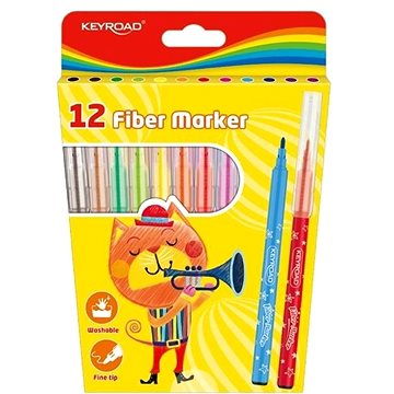 E-shop KEYROAD Filzstifte - 12 Farben