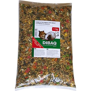 Dibaq Kompletná kŕmna zmes pre malých hlodavcov 1 kg
