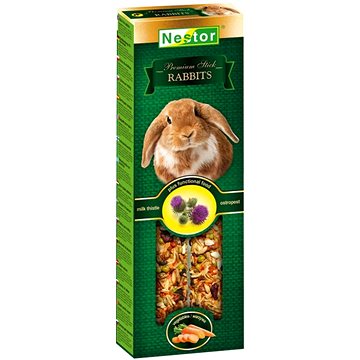 Nestor Premium Sticks tyčinky pre zajačikov pečené v chlebovej peci 115 g 2 ks