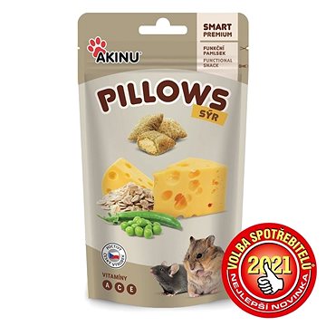 Akinu Pillows vankúšiky so syrom pre hlodavce 40 g